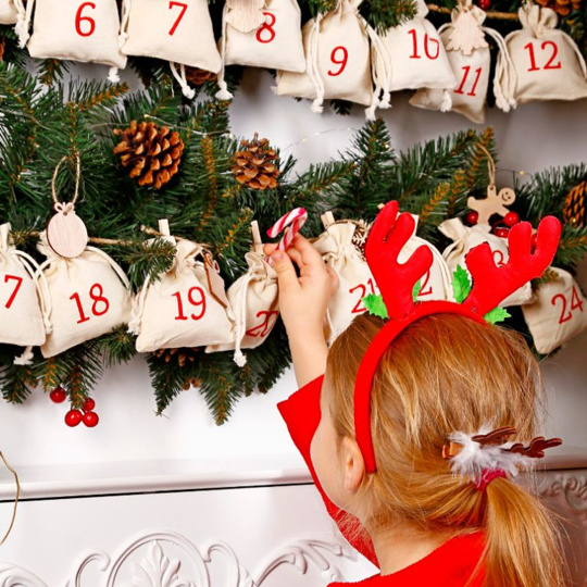 Adventní kalendář na dárky pro děti