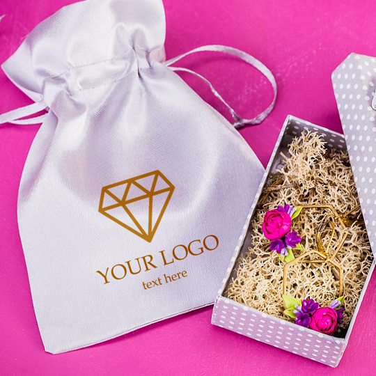 Material packaging with Logo for jewelry