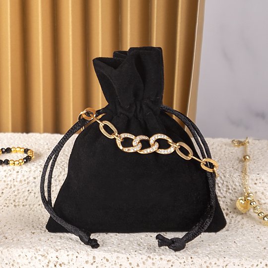 Velour bag for jewelry