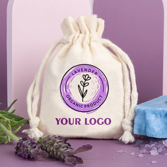 Bedrukte lavendelzakjes voor bedrijven