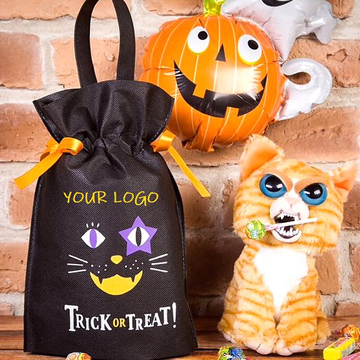 Etichette Folies : Borsa tote bag di Halloween personalizzata - Zucche