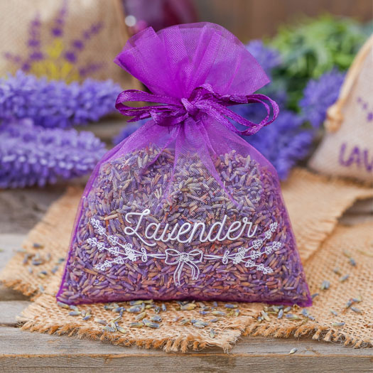 Fragrance bags with dried lavender
