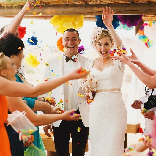 Bolsas de boda para confeti